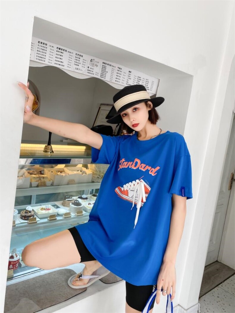 时尚潮流欧货大版T恤，女装T恤，泽妤
