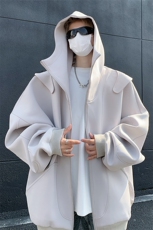男装简约卫衣24春新款空气层分割连帽开衫外套XZ514-2-20241-P98，女装短外套，星座514-2(原B239)