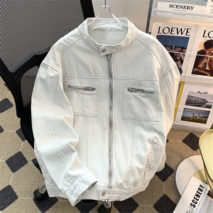 复古短款休闲外套男女高级感拉链工装夹克立领棒球服潮牌JK32-P65图片