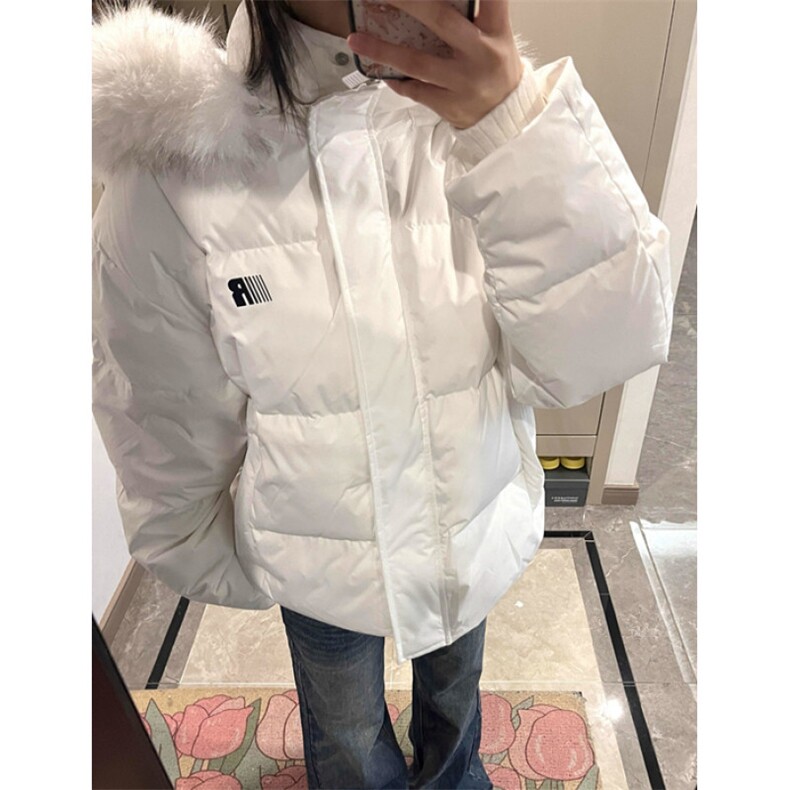 毛领开衫连帽棉服外套女冬季新款加厚保暖宽松棉袄棉衣M2568,男装棉衣,星座1116A（原606A-3）