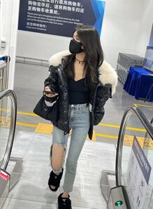 冬季新款天使之翼皮草羽绒服图片
