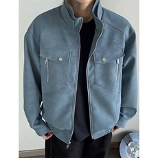 网图慎用春秋款皮夹克情侣休闲外套JK306-1P65，男装夹克，星座1904A