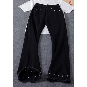 【高质量档口现货特批39 】秋季修身铆钉牛仔裤610A-3466,男装牛仔裤,星座610A