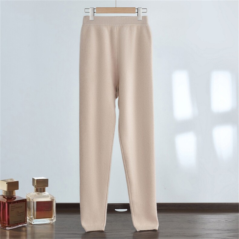 2025年秋冬季新款女士打底四平加厚羊绒裤内穿保暖贴身百搭，女装休闲裤，达齐羊绒