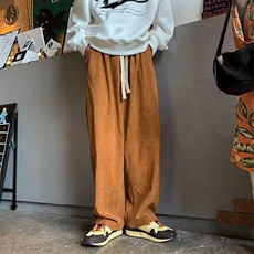 218-1-P35-A904新款时尚潮男百搭宽松灯芯绒裤，男装休闲裤，四季星座218-1