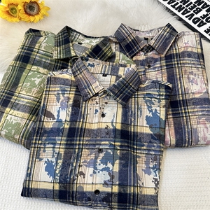 24年冬季加厚扎染衬衫长袖现货衬衫DS-C323-1-2389-P35图片