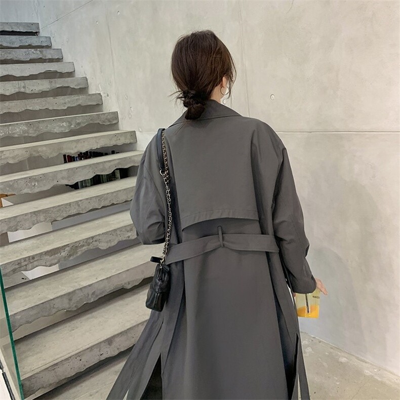 【现货】2022秋新款感大气长风衣251-610-P155-218,女装风衣,浙宝189