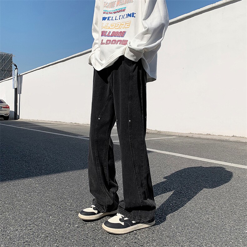 春秋复古牛仔裤男裤脚美式ins潮牌高街休闲百搭裤子N0109-P40,男装牛仔裤,星座308B-1