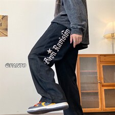 重磅麂皮绒抖音品质美式运动休闲长裤P55控78，男装休闲裤，电商D232A