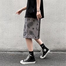 男春季潮流时尚休闲腰果花短裤DT009P26，男装休闲裤，星座1116-2