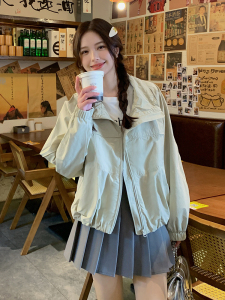 韩系简约休闲夹克外套女春季2025新款小个子超火洋气爆款减龄上衣图片