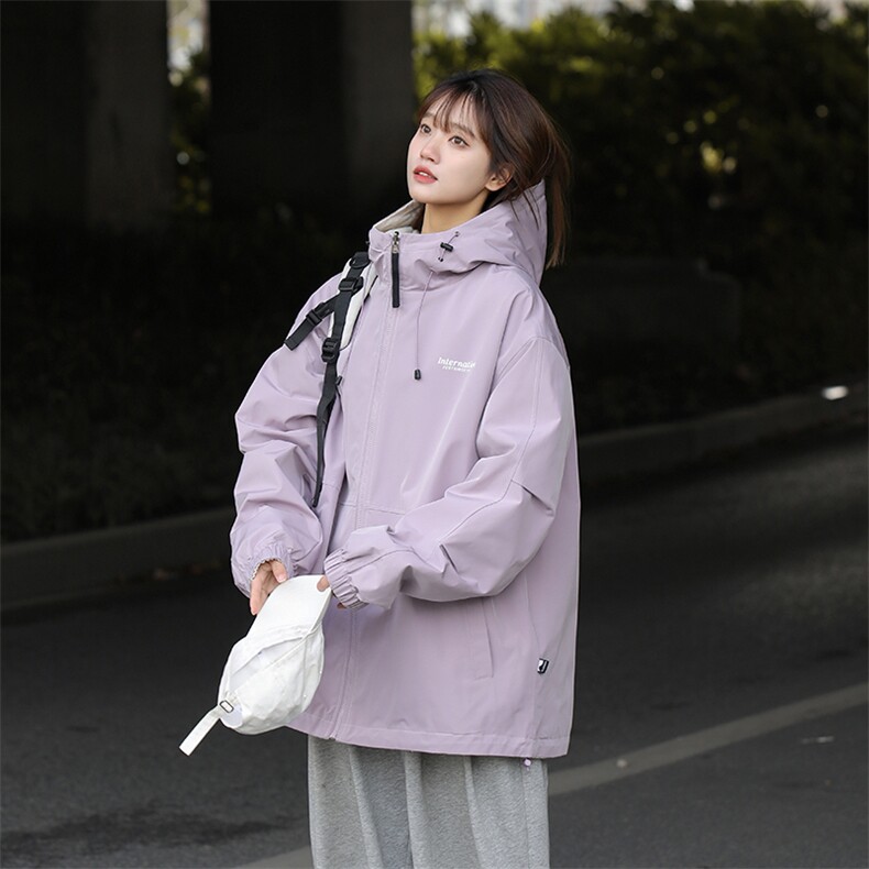 815A-JK92832-P75特美式两面穿外套秋装冲锋衣休闲夹克女中性风,男装夹克,星座815A