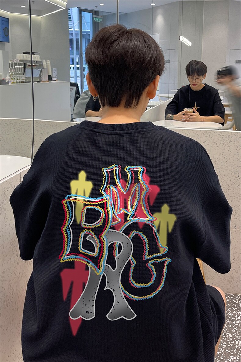 量大优供视频华夫格短袖T恤半袖男HDX498-特P18,男装T恤,电商B371