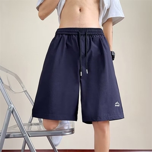 夏季冰感五分运动裤男生宽松休闲裤衩外穿加肥加大码D17-2/P38图片