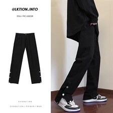 2023秋季潮牌直筒修身排扣街头牛仔裤313A-1-NZ011-P55控价68，男装牛仔裤，星座808A-1