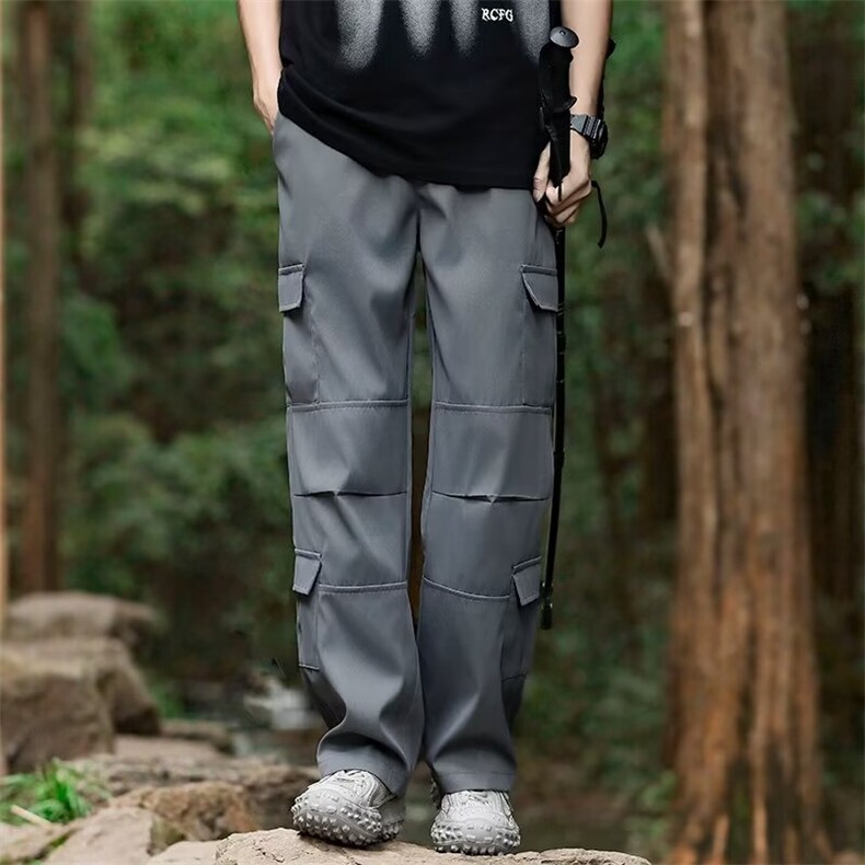 户外机能降落伞兵工装裤男士夏季潮牌美式冲锋休闲裤G03-P40,男装休闲裤,星座1001-1