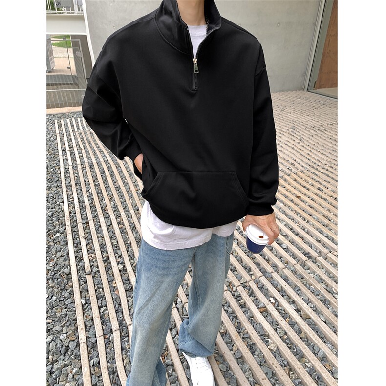 360克重磅冲锋衣内胆POLO衫大码M-5XL高领卫衣男WY77077P65控88，男装Polo衫，星座226-2