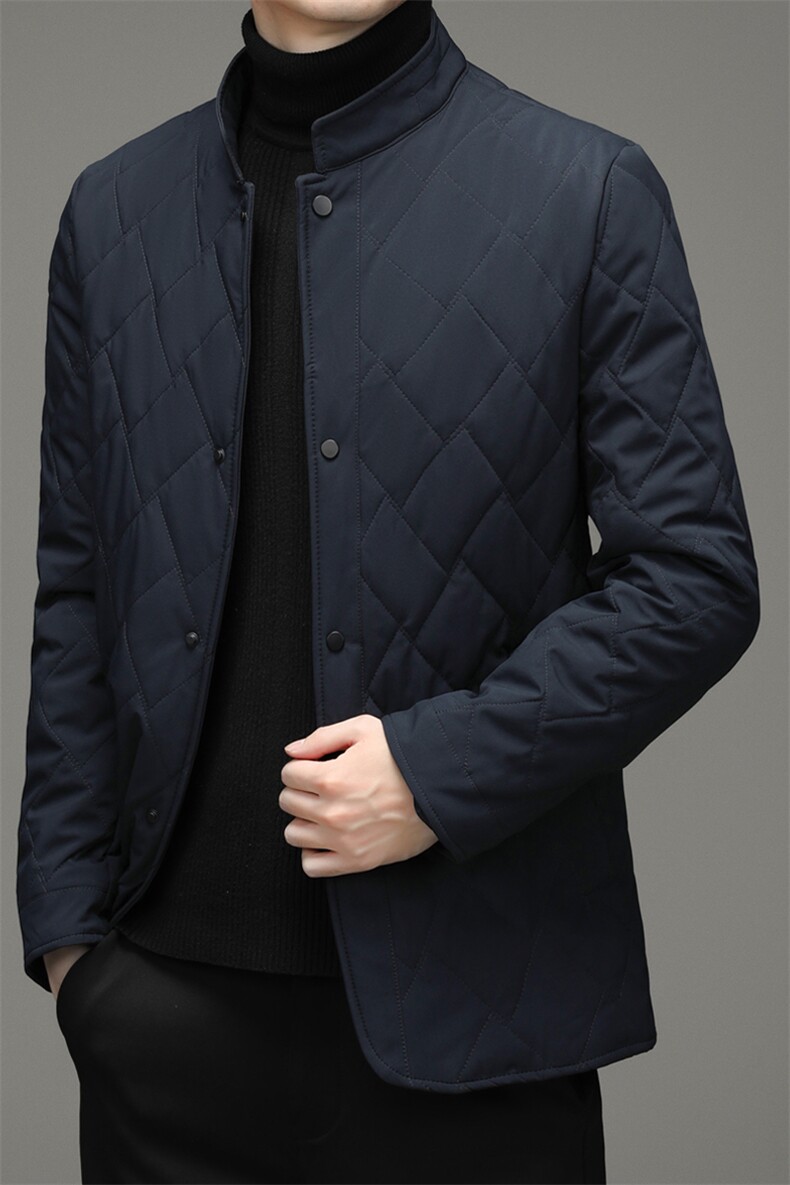 纯色棉衣中年男2023新款冬季厚外套休闲棉袄爸爸冬装MY8081-P180,男装棉衣,电商B212（原钱塘6029）