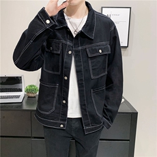 JK829-p70M-5X店主风ins牛仔夹克绣花破洞大码男日系CITYBOY，男装夹克，星座103A