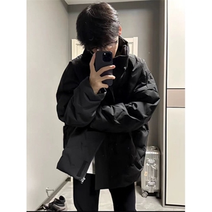 现货 冬季潮牌棉服男情侣宽松菱形格棉衣加厚保暖外套WL14-p88图片