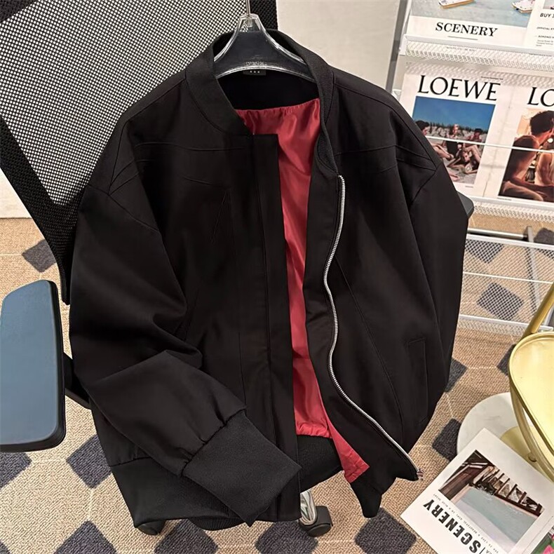 棒球服外套男款春秋季痞帅高级感工装飞行员夹克男生1115P70,男装夹克,星座410-2