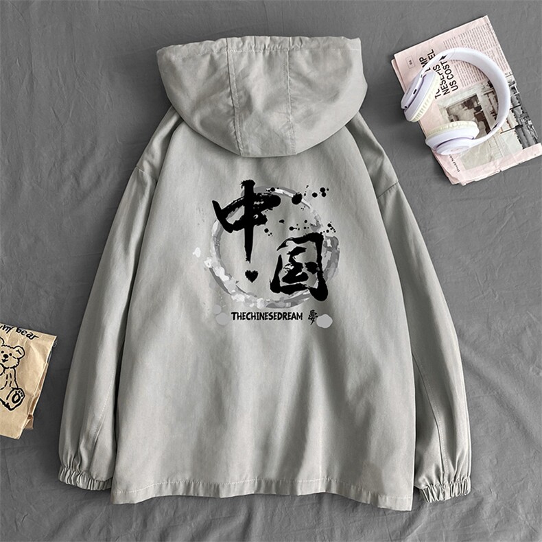 JK41134-P85纯棉连帽夹克男士大码工装夹克男外套男,男装夹克,电商A040