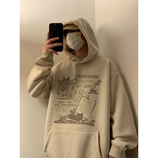 360G重磅烧花麂皮绒连帽卫衣M-5XL常规P55控78加绒P65控88，男装卫衣，电商B219B