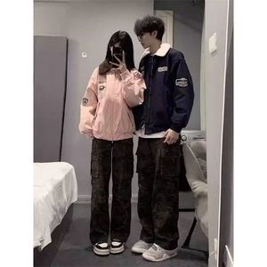 情侣装韩版摇粒绒棉服冬季保暖棉衣夹克厚外套N8015-P85网图图片