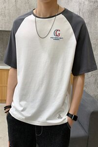 男士纯棉短袖T恤夏季韩版潮流半袖体恤新款潮牌DS732TP25图片