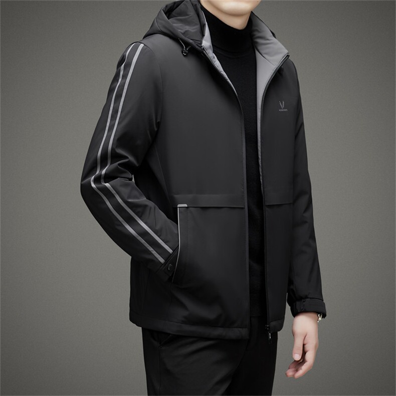 DJ23YR9916钱塘2020-3新款商务休闲连帽冬季厚款羽绒服P250,男装羽绒服,钱塘207-3