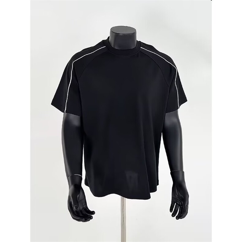 美式复古短袖T恤男夏季新款宽松日系潮牌上衣服513DT3510P25,男装T恤,星座513