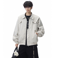 秋季夹克男宽松飞行服外套棒球服D329-QM204-P90-控138，男装夹克，电商D329