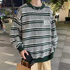 美式圆领毛衣男慵懒风休闲针织衫YM55P58，男装针织衫/毛衣，星座1116-2