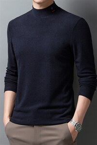 C523欧货品质打底衫双面澳绒主推男士长袖T恤P59图片