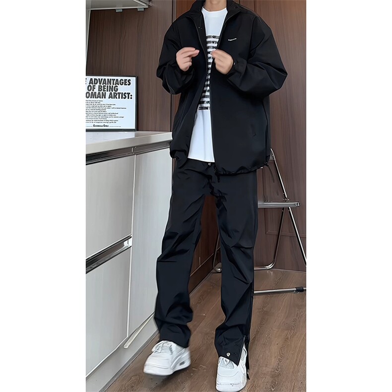 满天星外套男款初秋穿搭一整套装美式机能冲锋衣裤子户外登山服潮图片