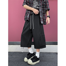 仿天丝牛仔高级感冰丝垂感休闲裤夏季新款潮牌七分裤男2562特批31，男装休闲裤，电商C305A