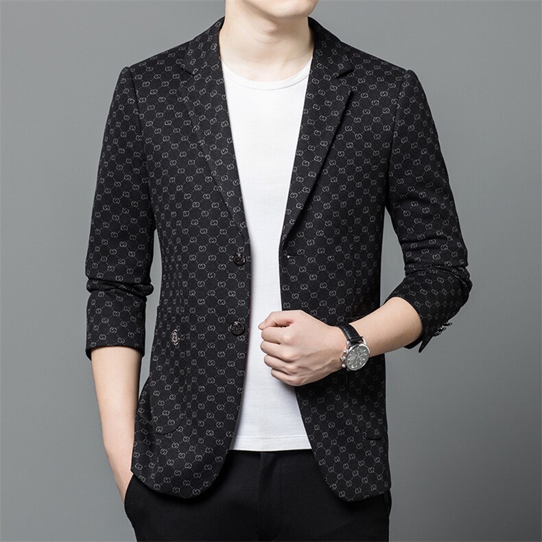ASD9067男士2023年春季新款长袖西服休闲青年夹克西装单西图片