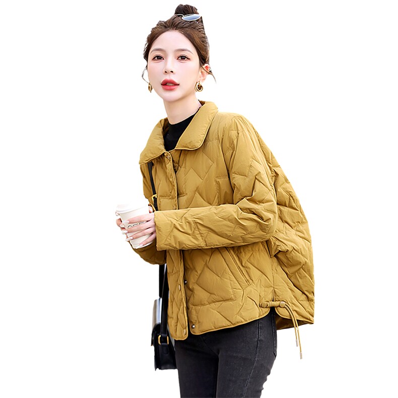 2023冬装新款轻薄羽绒服女短款秋冬小个子白鸭绒外套女时尚休闲,女装羽绒服,铭街依杨