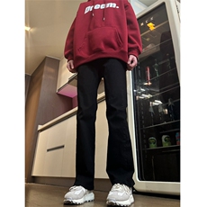 主推货足渐变修身大码直筒微喇毛边牛仔裤K860-K861-K866-P50，男装牛仔裤，星座205