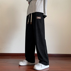 裤子男士2023新款秋季宽松潮牌休闲长裤男生K0365-P48，男装休闲裤，星座308B-1