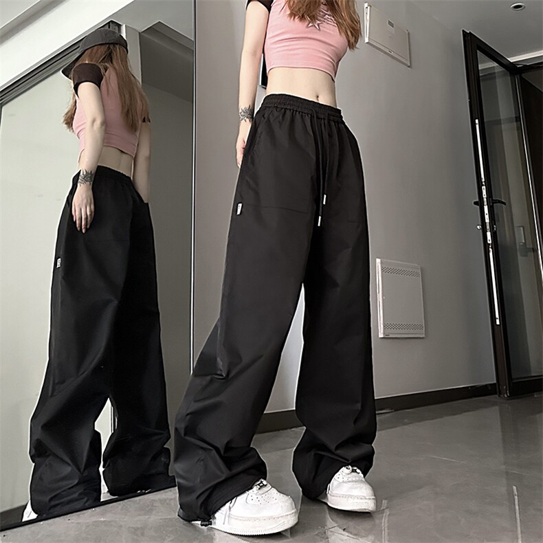 B221美式ins街头多巴胺hiphop休闲宽松运动裤LK23118-P60控78，男装休闲裤，电商B221