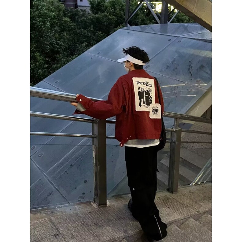 春秋痞帅上衣ins潮牌韩版潮流港风宽松夹克外套-JK300-网络图,男装夹克,星座1002-2