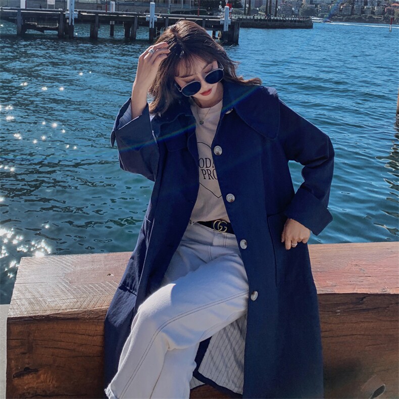 现货271-1987-P135新款中长款风衣外套控价188,女装风衣,浙宝271