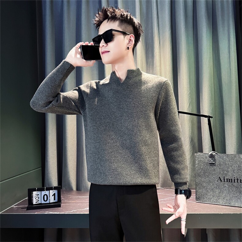 M1635-P68-控98-休闲针织毛衣男款假两件针织衫内搭男士秋冬新,男装针织衫/毛衣,星座102A（原电商D309-1）
