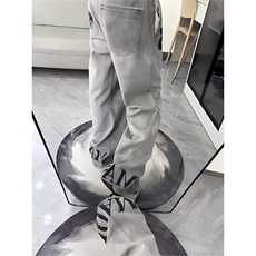 美式潮牌水洗做旧拼接牛仔裤男ZN155P48，男装牛仔裤，星座1112-1