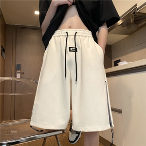 抖音品质夏季潮流拉链设计宽松休闲五分裤B315-K24060-p45控68