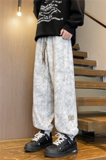 8XL-M痞帅脏脏束脚休闲卫裤男春季大码裤子KZ022特价P40，男装休闲裤，电商B312