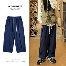 秋季新款阔腿灯笼水洗工装裤女模XZ604-KG35-P55控68，男装工装外套，星座604