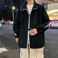 港风秋季新款外景飞行员夹克男宽松二开棒球服MYJ24-7861-P58，男装夹克，星座717