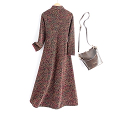 水衣源8108款冬季加厚弹力绒打底旗袍裙，女装汉服/婚纱/旗袍/礼服，水衣源